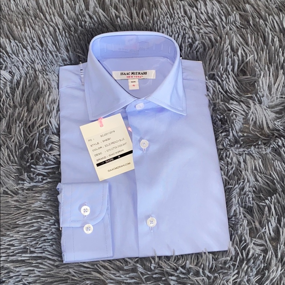 ISASC MIARAHI- Boy’s Cotton Dress Shirt -NWT